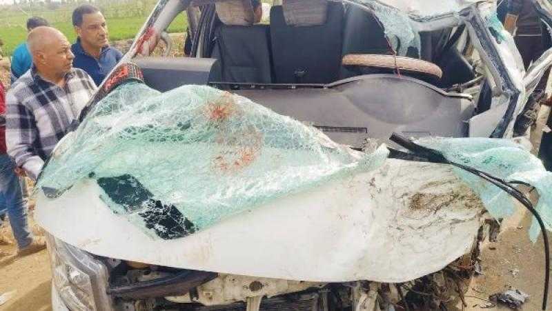 بالأسماء.. ضحايا حادث تصادم سيارات ميكروباص بطريق ”طنطا ـ كفر الشيخ”.. صور