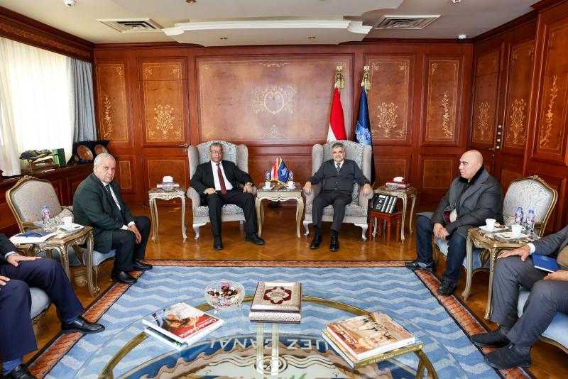 الفريق ربيع يبحث التعاون المشترك مع إعمار ليبيا القابضة وممثلي عدد من الموانئ الليبية