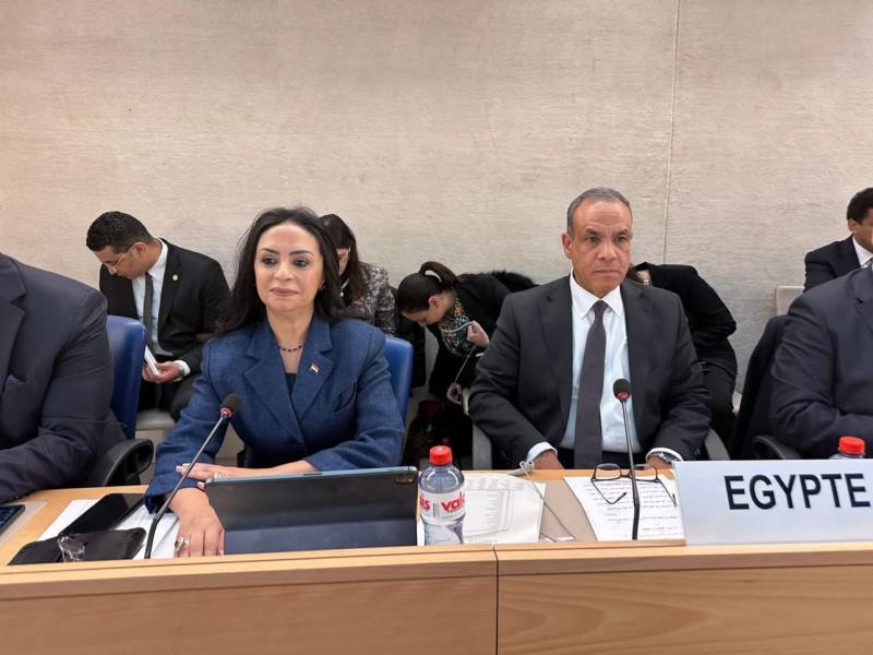وزيرة التضامن الاجتماعي تشارك في جلسة استعراض التقرير الدوري الشامل ”UPR” لحقوق الإنسان بجنيف