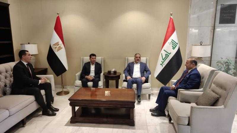 وزير الشباب يصل العراق للمشاركة في اجتماعات المكتب التنفيذي لمجلس وزراء الشباب والرياضة العرب