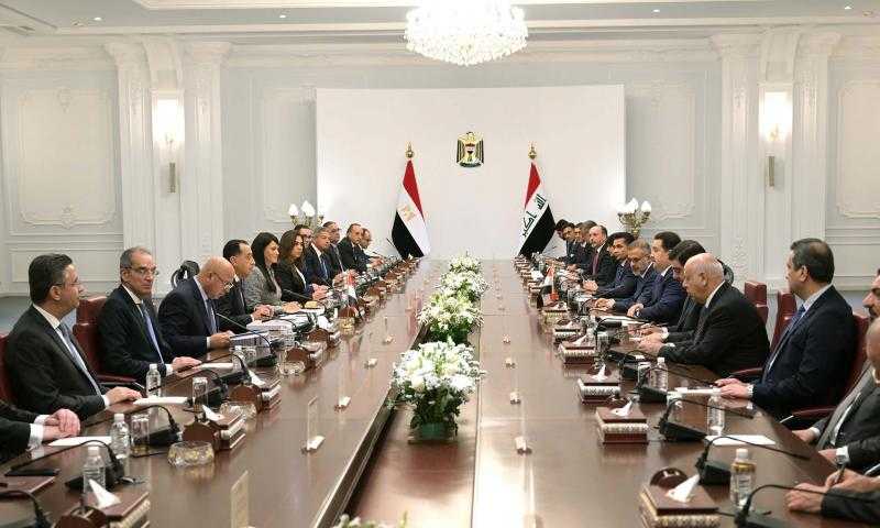 رئيس الوزراء ونظيره العراقي يترأسان أعمال الدورة الثالثة للجنة العليا المصرية العراقية المشتركة (تفاصيل)