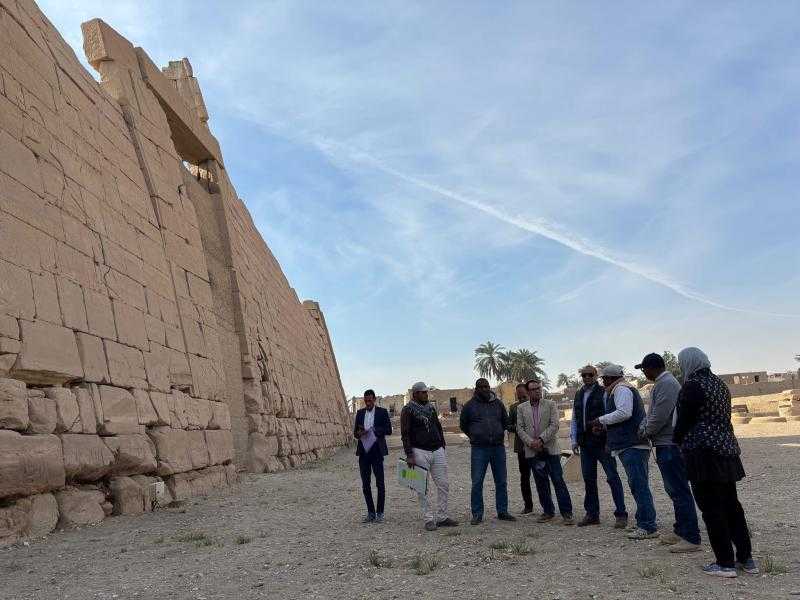 بدء مشروع ترميم معبد الرامسيوم في الأقصر.. صور