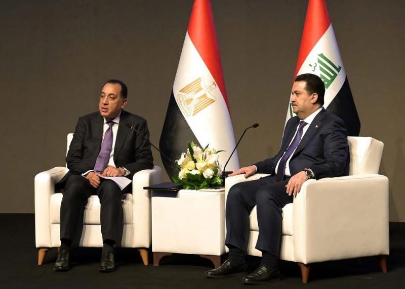 رئيسا وزراء مصر والعراق يترأسان منتدى الأعمال المصري العراقي تحت شعار ”معاً لإعادة الإعمار والتعاون الثلاثي”