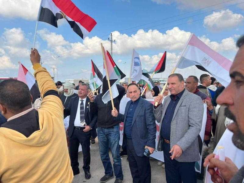 عضو بالنواب من أمام معبر رفح: الشعب المصري قال كلمته برفض تهجير الفلسطينيين