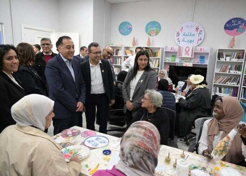 رئيس الوزراء يتفقد مستشفى ”بهية” للكشف المبكر عن سرطان الثدي