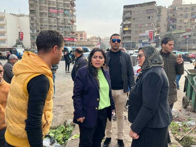 نائب محافظ القاهرة تقود حملة لإزالة إشغالات ميدان الحلمية بعين شمس
