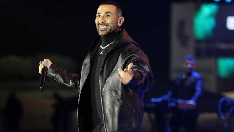 أحمد سعد يتألق بأغانيه في حفل بطولة الجولف العالمية بالسعودية