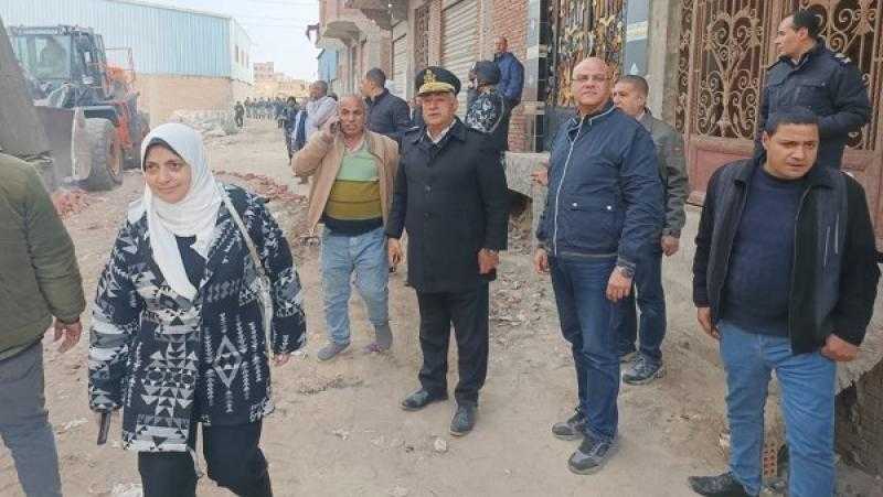 محافظ القليوبية يقود حملة مكبرة لإزالة التعديات بقرية سرياقوس بالخانكة
