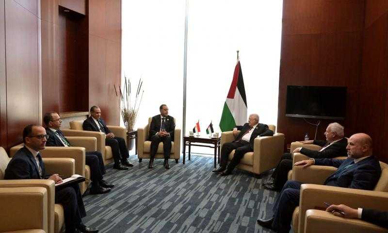 أبو مازن يعرب عن تقديره لدعم الرئيس السيسى للحقوق المشروعة للشعب الفلسطينى
