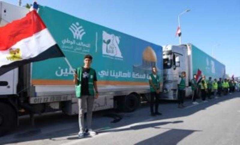 التنمية المحلية: استمرار قوافل الخير الإغاثية لدعم أهالي غزة