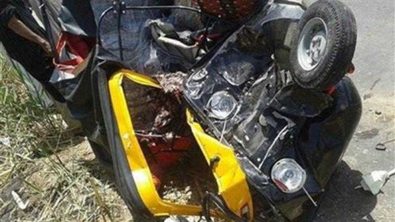 مصرع سائق توك توك وإصابة سيدة في حادث تصادم على الزراعي الغربي بسوهاج