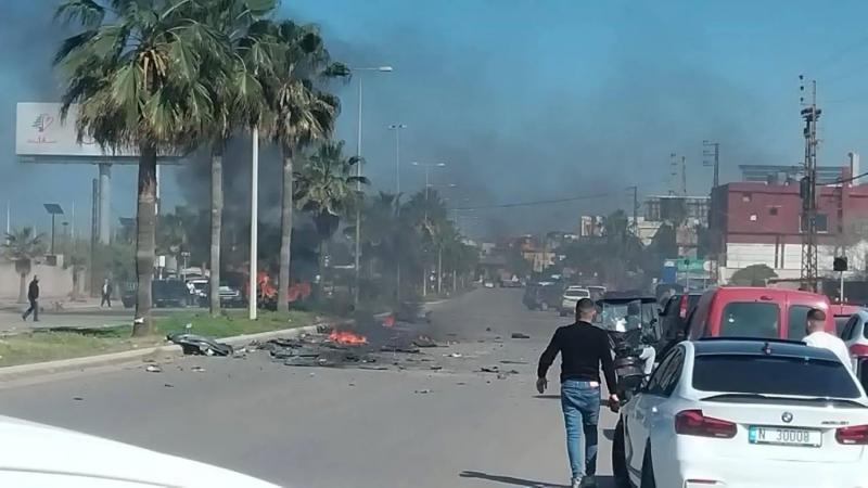 مصادر أمنية لبنانية: الغارة الإسرائيلية على ”سيارة صيدا” استهدفت مسئولا في حماس