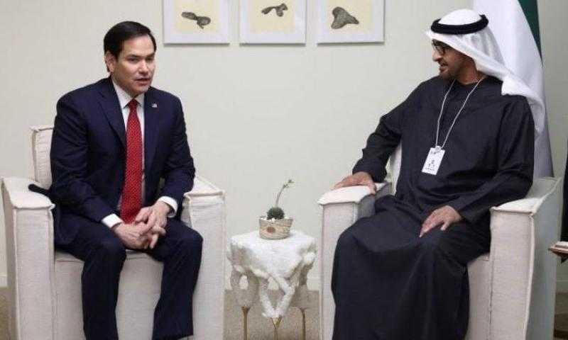 رئيس الإمارات لوزير الخارجية الأمريكي: نرفض تهجير الشعب الفلسطيني