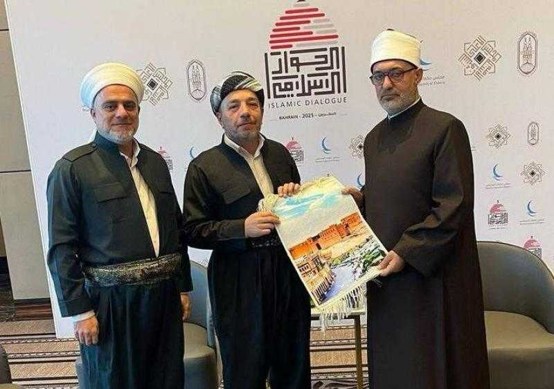على هامش مؤتمر ”الحوار الإسلامي- الإسلامي”.. المفتي يلتقي وفدًا من علماء كردستان العراق