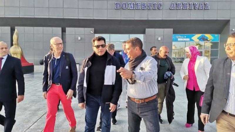 وزير الشباب والرياضة يصل الغردقة لافتتاح فعاليات جديدة