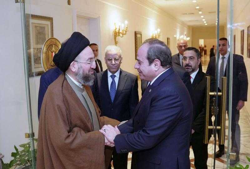 الرئيس السيسي و”الحكيم” يؤكدان ضرورة تنفيذ اتفاق وقف إطلاق النار في قطاع غزة بمراحله المختلفة