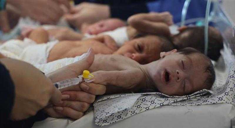 وفاة 6 رضع بسبب البرد القارس فى غزة