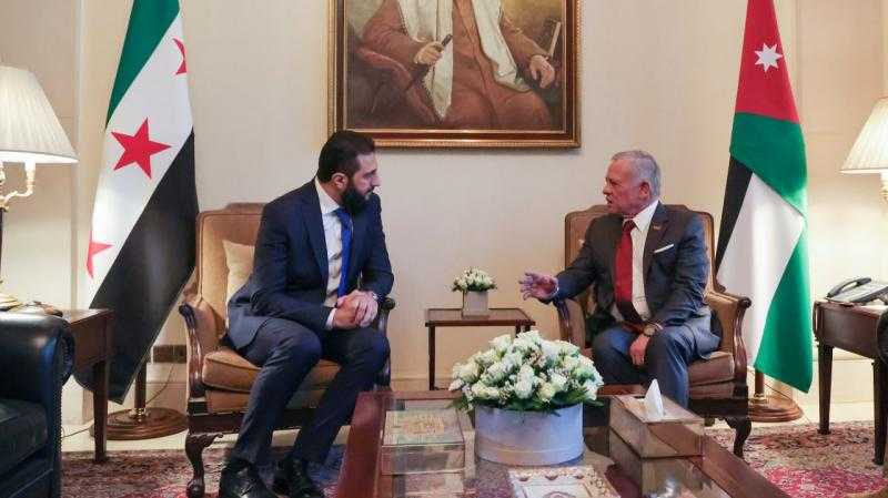 الشرع: نقدر موقف الأردن الداعم لإعادة بناء سوريا.. والملك عبد الله يشدد على ضرورة ضمان وحدة سوريا