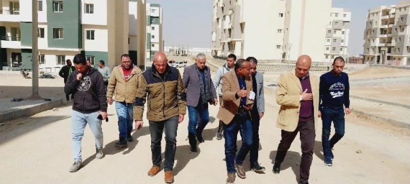 ‫ مسئولو «الإسكان» يتفقدون سير العمل بالمشروعات السكنية بمدينة بدر