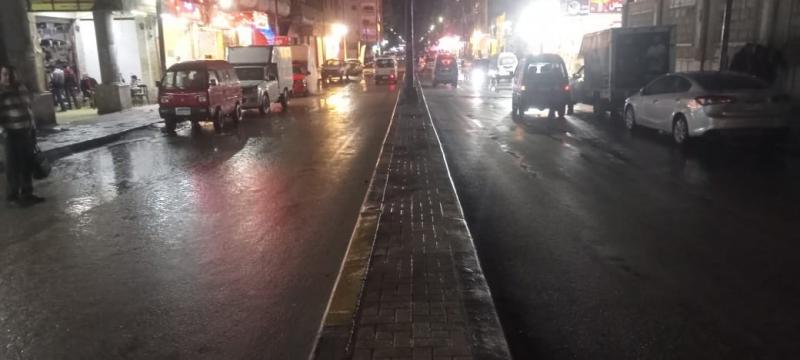 أمطار رعدية متفاوتة الشدة تضرب أنحاء من الإسكندرية.. صور