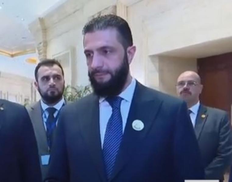 الشرع: سوريا جزء من الحضن العربي وخاصة مصر.. فيديو