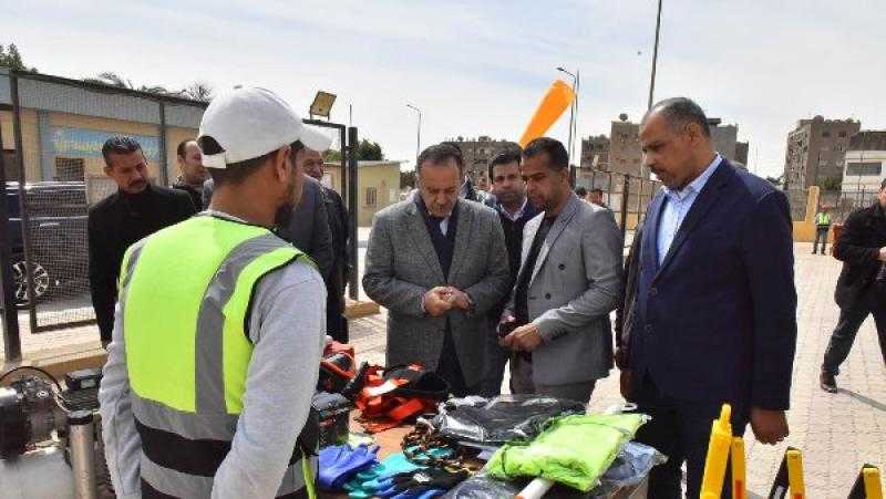 محافظ أسيوط يتفقد مركز تدريب السلامة والصحة المهنية بشركة مياه الشرب