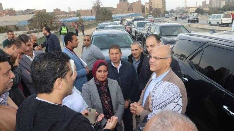 محافظ القليوبية يتفقد أعمال تطوير كوبري الأميرية