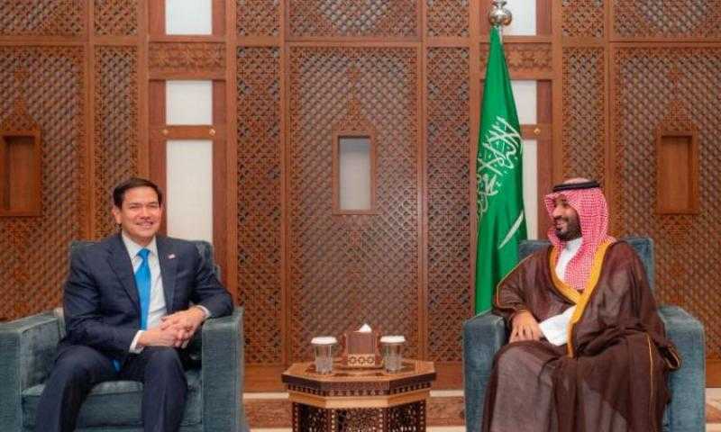 وزير الخارجية الأمريكي وولي العهد السعودي يناقشان إعادة إعمار غزة