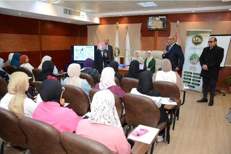 ”خريجي الأزهر” تعقد ورشة عمل ”الأخطاء الطبية في التمريض” لطالبات كلية تمريض الأزهر| صور