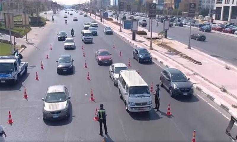 انتظام مروري على طرق وميادين ومحاور القاهرة والجيزة