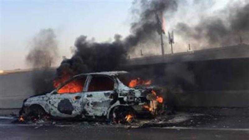 مصرع وإصابة 4 أشخاص.. اشتعال النيران في سيارة بالطريق الدائري بالإسكندرية
