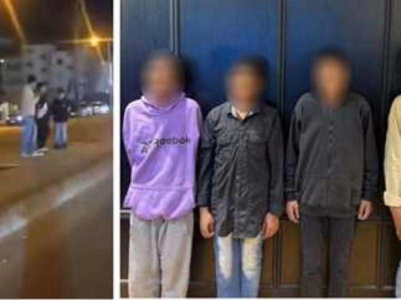 ضبط صبية يلقون أكياس مياه على المواطنين بدمياط الجديدة
