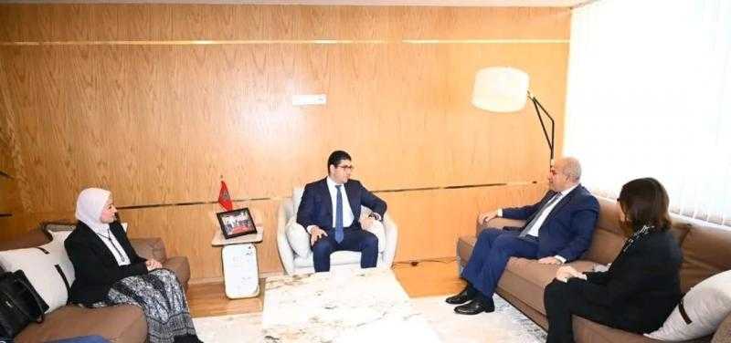 السفير المصري في الرباط يلتقي بوزير الشباب والثقافة المغربي| صور