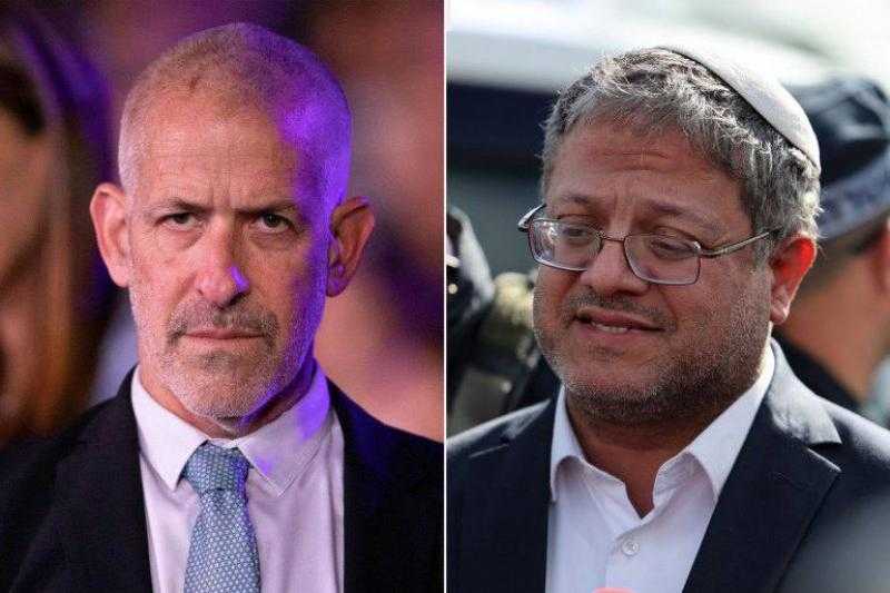 الحراس حالوا بينهما.. تفاصيل اشتباك وزير الأمن القومى ورئيس الشاباك الإسرائيلى