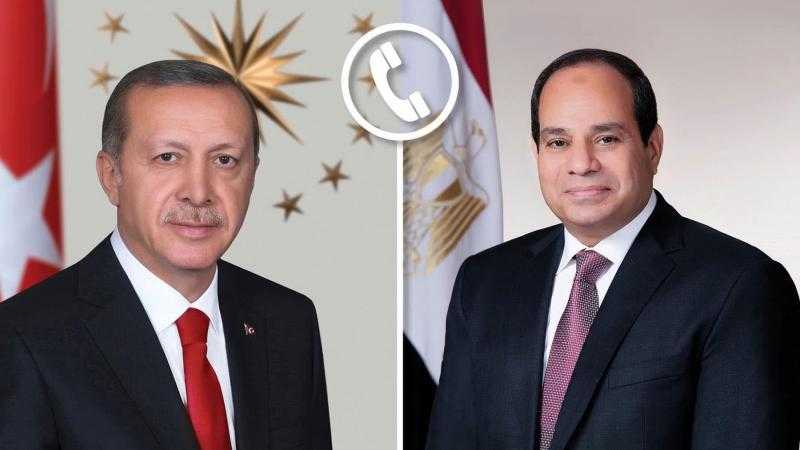 الرئيس السيسي يتلقى اتصالا هاتفيا من نظيره التركي ويتبادلان التهاني بمناسبة عيد الفطر
