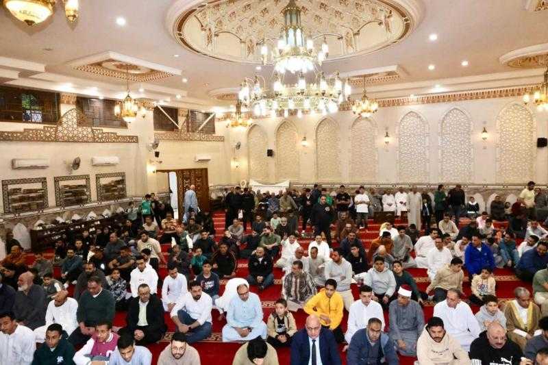 محافظ المنوفية يشارك في الاحتفالات بعيد الفطر المبارك| صور