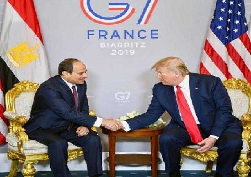 السيسي وترامب يبحثان تطورات الأوضاع في الشرق الأوسط وجهود استعادة الهدوء
