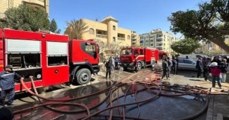 إصابة 3 أشخاص إثر حريق داخل ورشة فى إمبابة