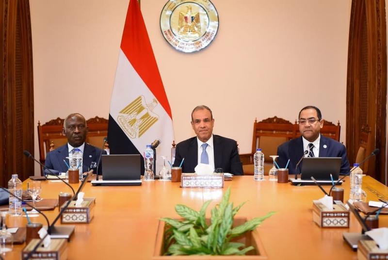 وزير الخارجية يستقبل أعضاء اللجنة التنفيذية للرابطة الإفريقية للإدارة العامة في مصر