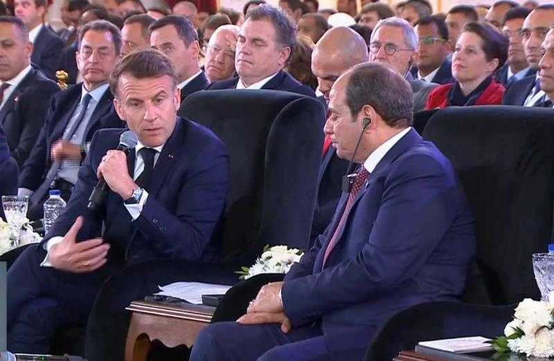 ماكرون: من المهم الاستثمار فى مصر لأنها بلد مستقر.. ويمكننا أن نصنع الرخاء معا