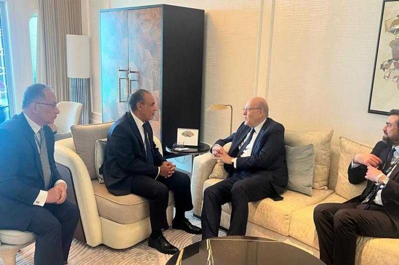 رئيس وزراء لبنان الأسبق: نقدّر جهود الرئيس السيسي والدعم المصري المستمر| صور