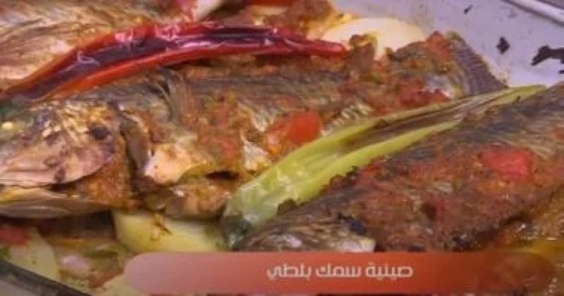 طريقة عمل صينية السمك البلطي في الفرن