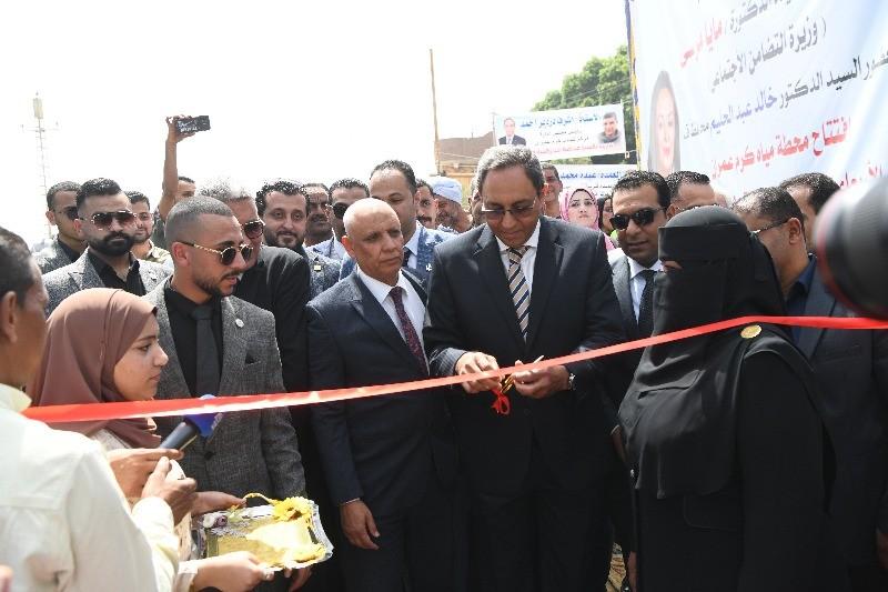 محافظ قنا يفتتح محطة مياه كرم عمران بعد إحلالها وتجديدها