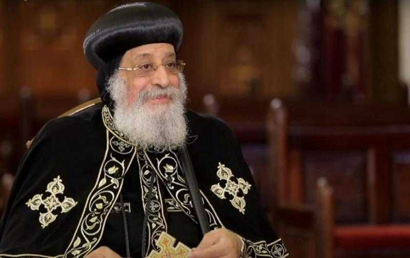 البابا تواضروس يترأس قداس أحد السعف بالإسكندرية