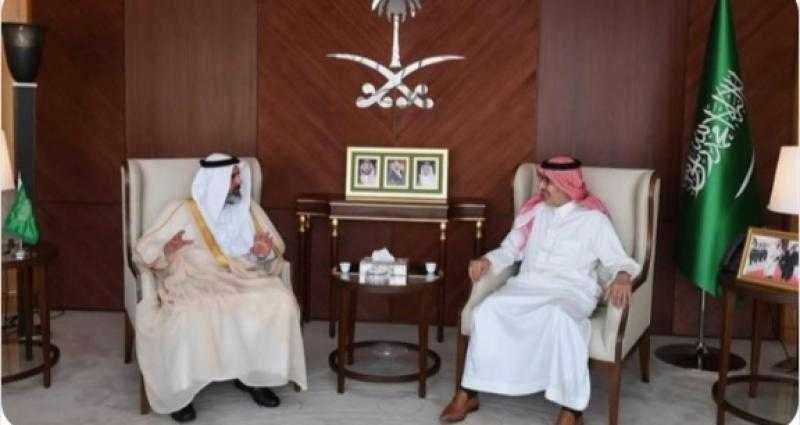 الحصيني يستقبل مساعد وزير الاستثمار السعودى خلال زيارته لمصر
