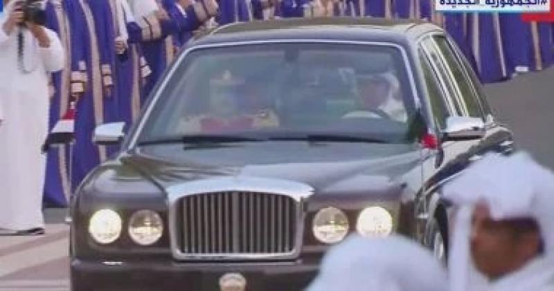 الرئيس السيسى يصل قصر بيان الأميرى لعقد قمة مع أمير الكويت