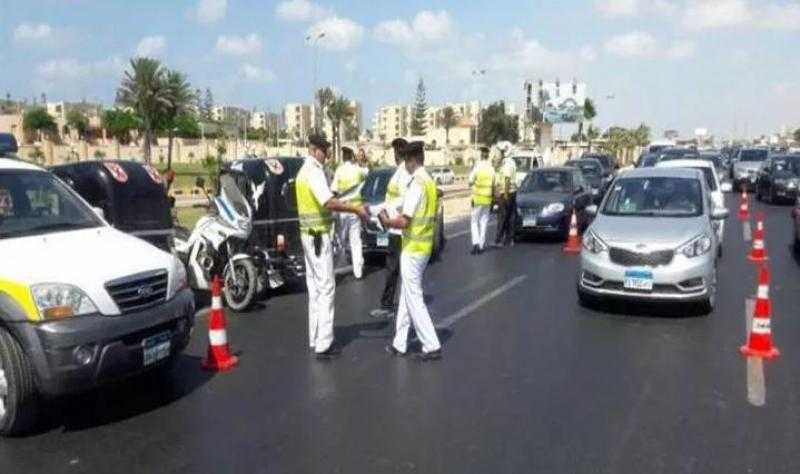 رادار المرور يلتقط 1167 سيارة تسير بسرعات جنونية فى 24 ساعة