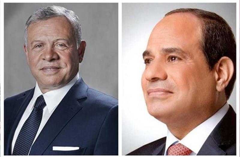الرئيس السيسي والعاهل الأردني يؤكدان رفضهما القاطع لأي محاولات لتهجير الفلسطينيين من أراضيهم