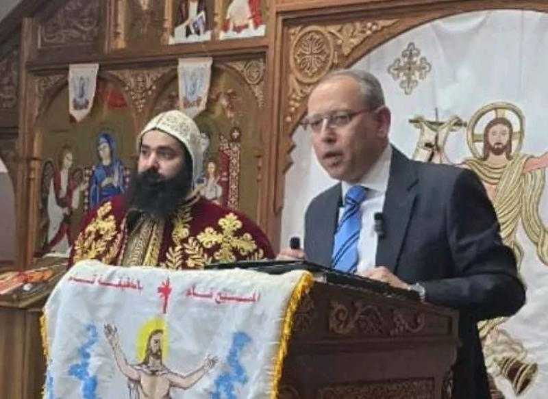 السفير المصري فى موسكو يشارك فى الاحتفال بعيد القيامة المجيد