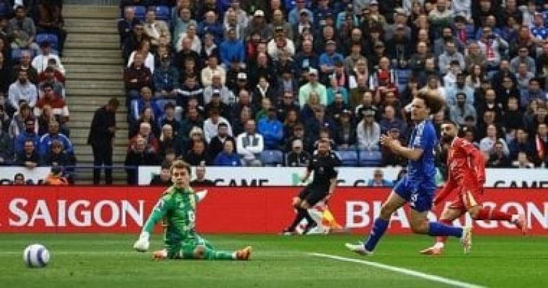فرصة محمد صلاح الأبرز فى شوط سلبي بين ليستر سيتي ضد ليفربول
